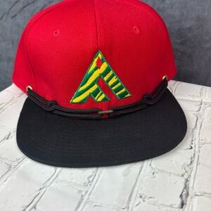Findlay Hats - Built For Good Times Red and Black Snapback Flat Bill Hat